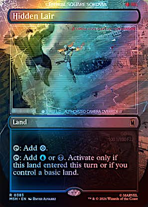 EN - Hidden Lair [FOIL] (MSH 0383) (S)