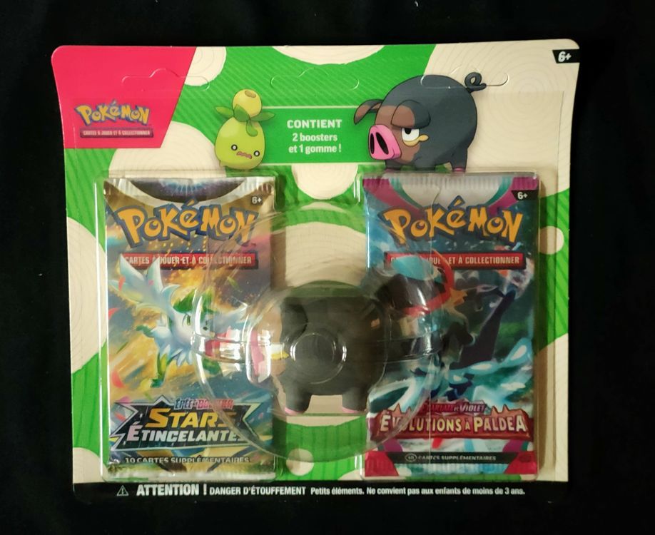 Pokémon : EV02 EB09 - Blister 2 Boosters + Gomme (Gourmelet / Olivini)