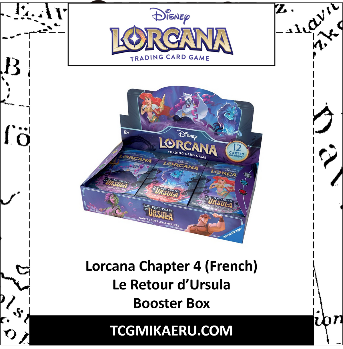 Lorcana : Chapitre 4 - Le Retour d'Ursula - Booster - FR