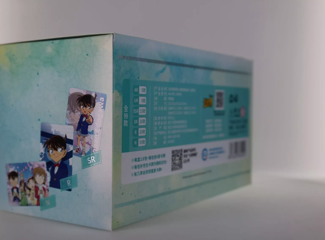 Official Chinese Detective Conan Booster Box Sealed Trading cards 18 Boosters