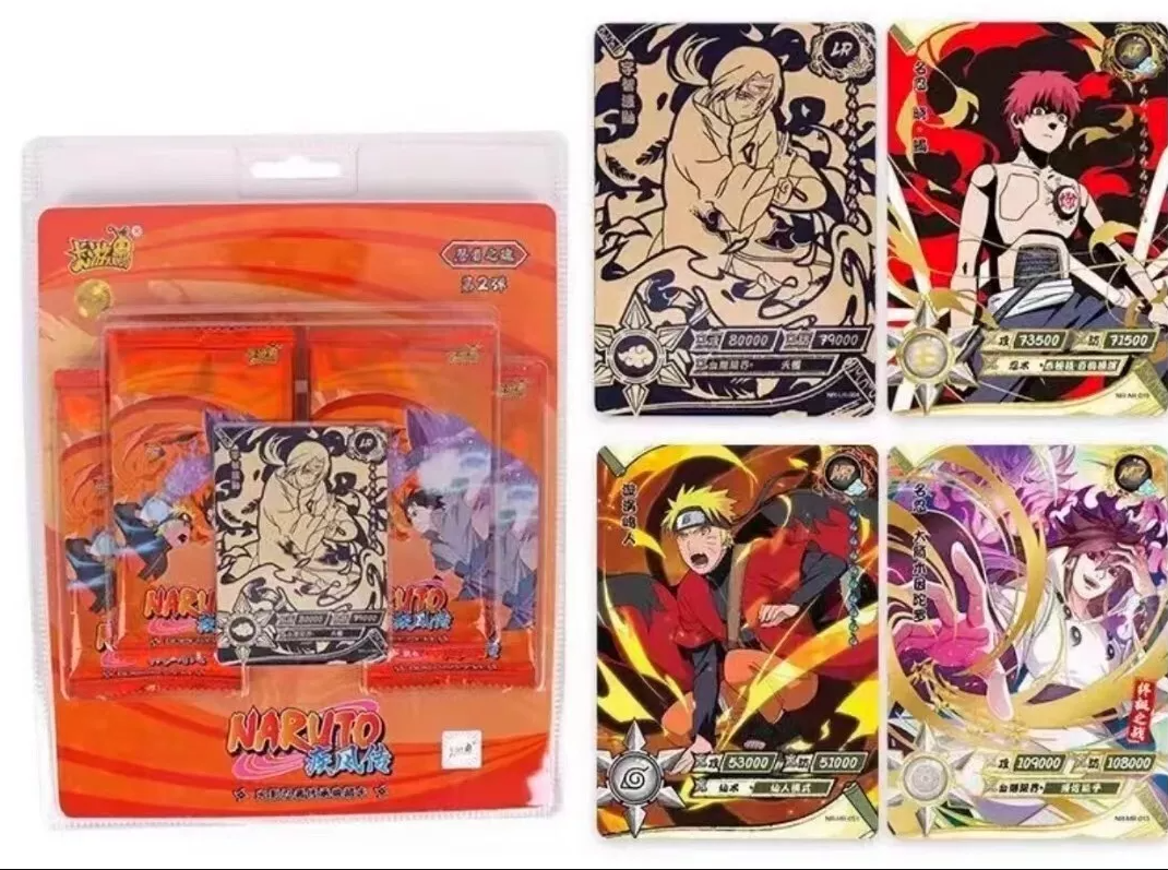 Naruto Kayou Itachi Blister Pack TIER 4 WAVE 2 JCC 4 boosters scellés en Chinois