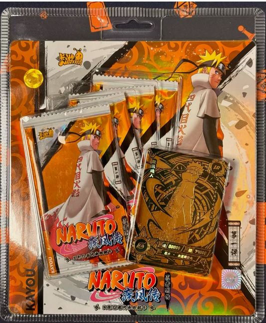 Naruto Kayou Itachi Blister Pack TIER 4 WAVE 3 JCC 4 boosters scellés en Chinois